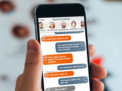 Daily UI 013 013 axure chat daily ui direct messaging mobile