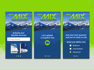 Daily UI 023 023 app daily ui mobile onboarding ski snowboarding