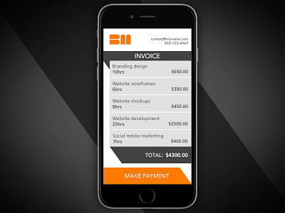 Daily UI 046 046 daily ui invoice