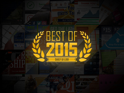 Daily UI 063 063 best of 2015 daily ui