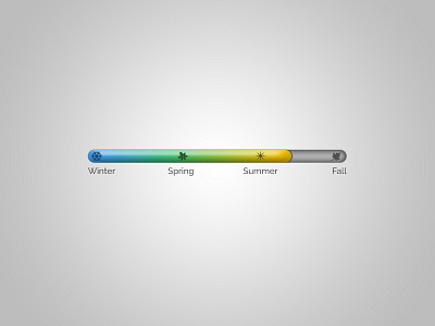 Daily UI 086 086 daily ui fall progress bar seasons spring summer winter
