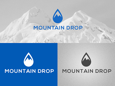 Mountain Drop branding logo mountain