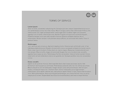 Daily UI 089 089 buttons daily ui terms of service web