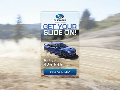 Daily UI 098 098 advertisement auto daily ui mobile subaru