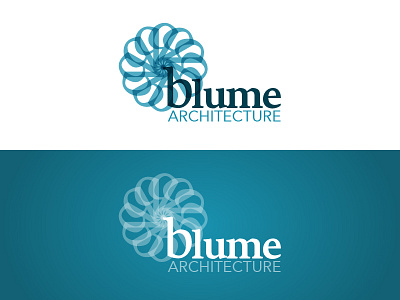 Blume Architecture architecture bloom branding logo