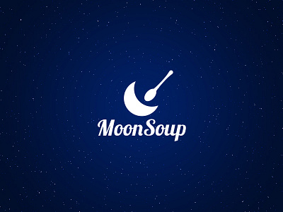 MoonSoup Logo branding logo moon soup