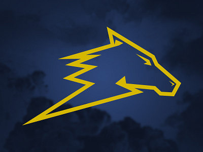 Rocky Mountain Thunder Ponies FF Team Logo branding fantasy football horse lightning logo pony thunder