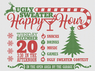 Office Ugly Sweater/Happy Hour Invite