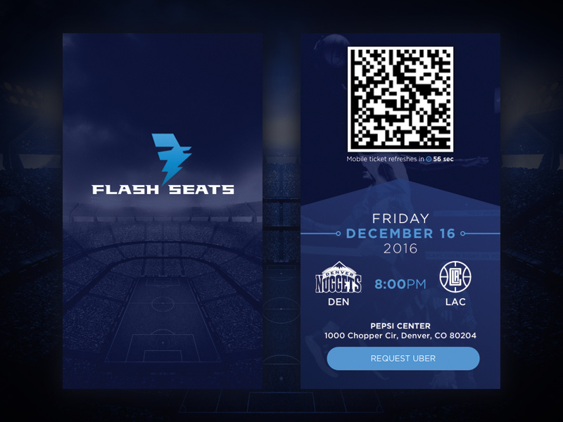 Flash Seats App Redesign by Ben Mettler on Dribbble
