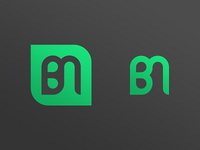 Personal Mark bm branding initials logo personal mark