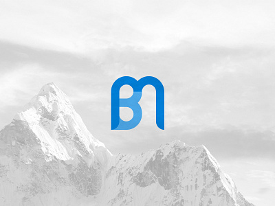 Personal Mark bm branding initials logo personal mark