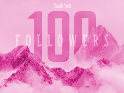 Thank you! 100 Followers
