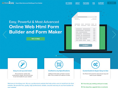 Form2Pay Homepage Redesign form hero homepage landing page slide show slider ui webpage