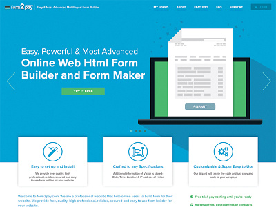 Form2Pay Homepage Redesign