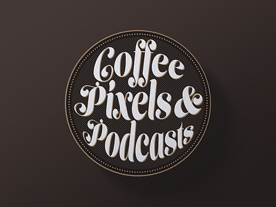 Sticker Mule Coaster Design coaster coffee pixels podcasts type typography