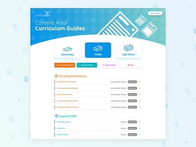 Curriculum Guides Landing Page