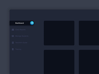 Side Nav Experiment Dark Mode adobe xd dark mode dark ui dashboard icons nav product design side nav side navigation sidebar ui