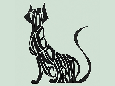 Cat typography