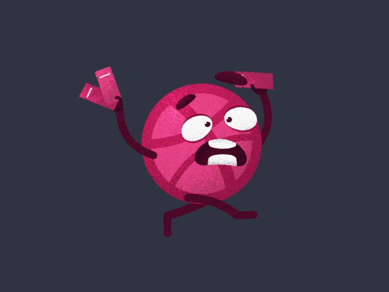 3 Dribbble Invite animation character characters design dribbble gif illustration invite loop