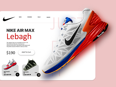 Nike Official Website UI Design ( HomePage )