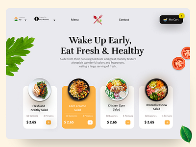 Food Ordering Homepage UI - Food Web app design design uiux figma foodorderingwebsite logo typography ui uitrends uiux ux websiteui webui