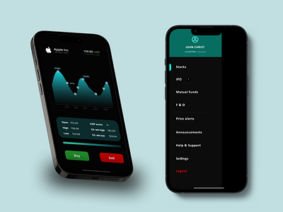 Stock Market App UI Design - Screen 2