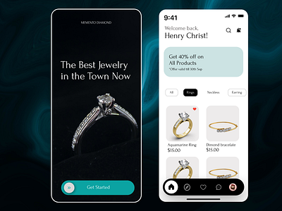 Jewelry App UI Design - Figma