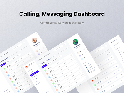 CallConnect - A Calling System callingapp callui dashboard figmadesign profile userinterface