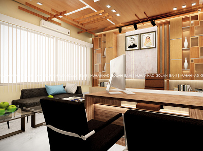 UNO OFFICE Interior Design , Rajshahi 3d model 3d render arch viz architectural design graphic design interior lighting office
