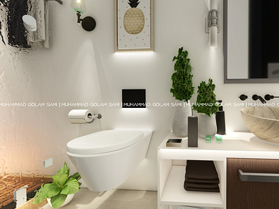 Washroom Interior For a Residential Project, Dhaka