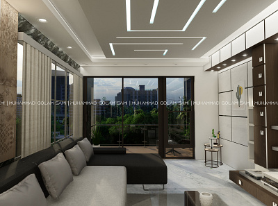Living Room Dhaka - Full Shot 3d model 3d render arch viz design graphic design interior lighting