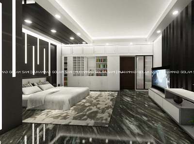 Bedroom Interior Design, Dhaka 3d model 3d render arch viz architectural design graphic design interior lighting