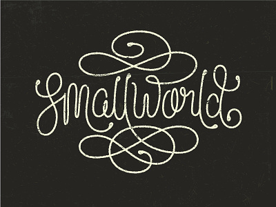 Smallworld Lettering drawing illustrative lettering letters script swashes typography