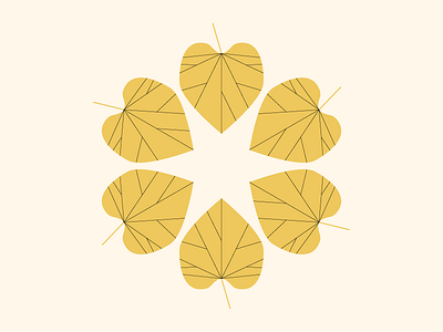 Leaf pattern autumn fall geometric leaf pattern star
