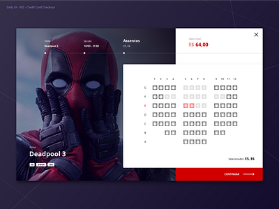 Movie Theater Checkout page