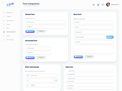 web elements , input elements , from style by Ali on Dribbble