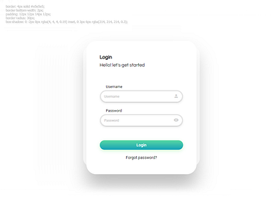 Login form style button design form field from style gradient gradients icon input style login form style login page minimal ui ux web web elements website