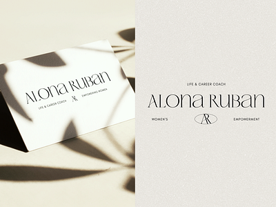 Logo for women coach Alona Ruban branding design graphic design logo