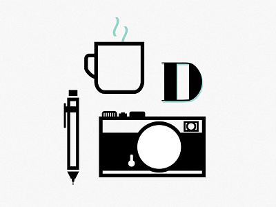 Illustration camera coffee illustration