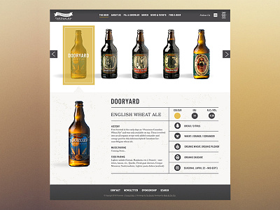 Microbrewery Website by Tanya Duffy on Dribbble