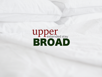 Upper Broad Extended Stay Hotel Logo and Branding brand brand design brand strategy branding graphic design hotel logo logo design stategy