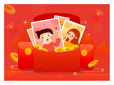 Happy Spring Festival（red packet&photograph）