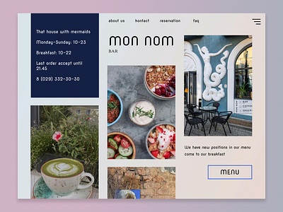 MON NOM bar design restobar ui ui design visual design