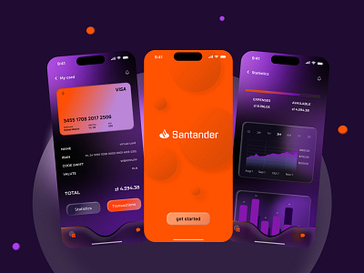 SANTANDER mobile app ui design