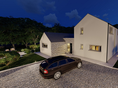 Night Time Render 3d 3d design 3d rendering 3d services 3d visualisation architectural planning architectural services architectural technology architectural visualization architecture design digital art exterior render home design house design house planning interior render planning rendering services walkthroughs