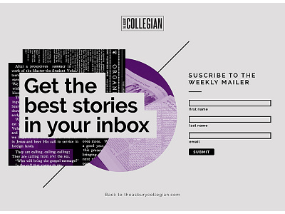 Collegian Mailer Sign-up