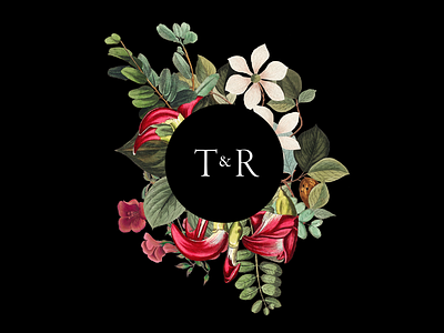 T+R Wedding Invite