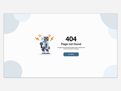 Daily UI Challenge #008 - 404 Page design ui