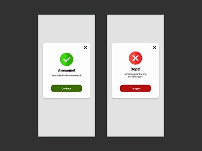 Daily UI Challenge #011 - Flash Message design ui