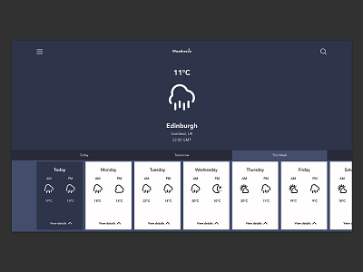 Daily UI Challenge #037 - Weather